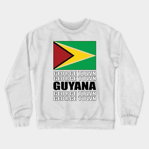 Flag of Guyana Crewneck Sweatshirt by KewaleeTee